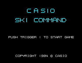 Casio Ski Command Title Screen